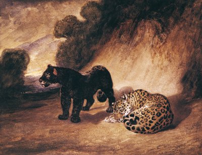 Two Jaguars from Peru by Antoine Louis Barye